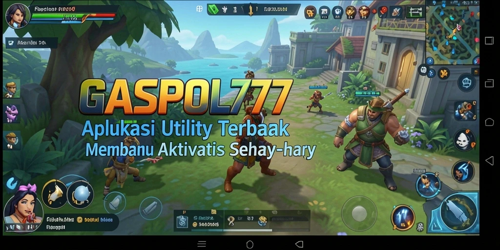 Screenshot utama aplikasi GASPOL77 menampilkan fitur pengingat dan penjadwalan.