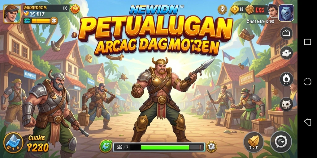 Tampilan gameplay <strong>NEWIDN</strong> yang penuh warna dan menantang.