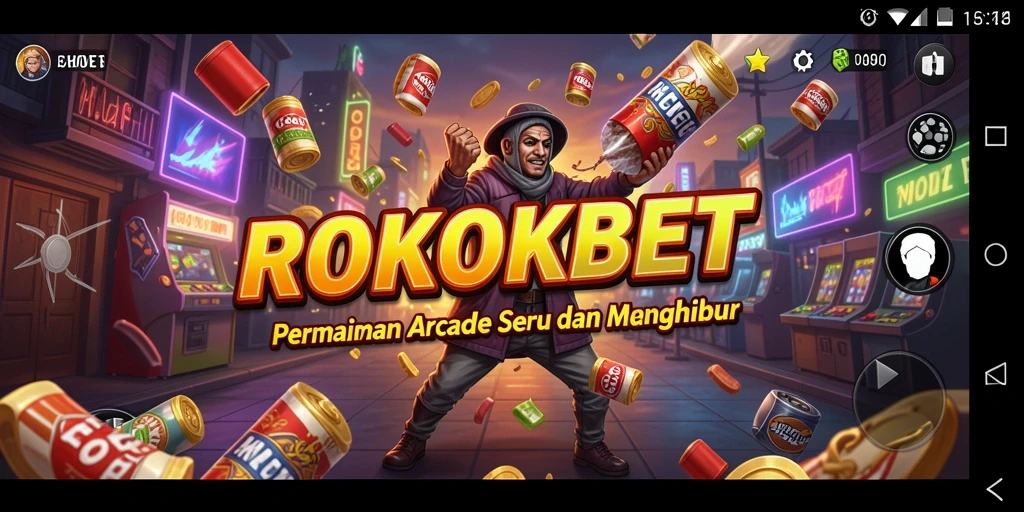 Tampilan gameplay yang menarik dalam ROKOKBET.