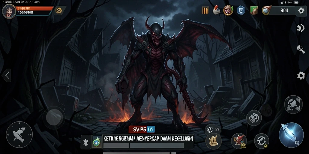 Gameplay horor menegangkan di SVIP5, penuh kegelapan dan misteri.